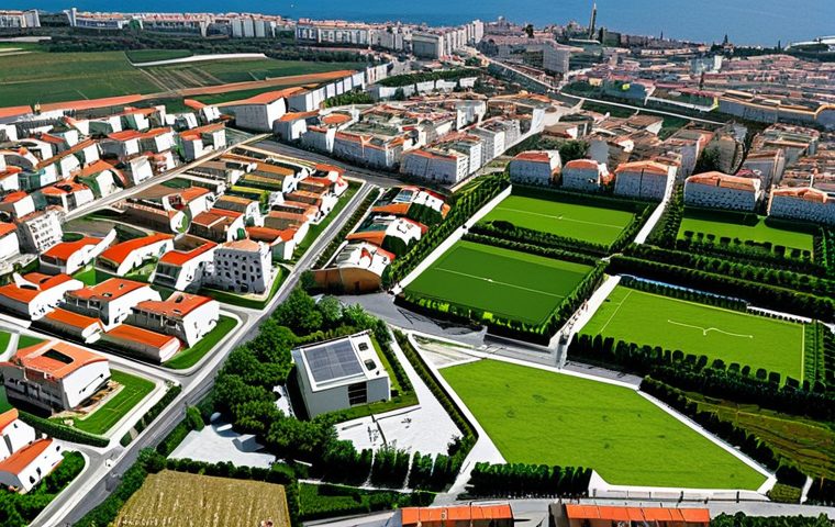 분 도시 설계의 법적 규제 이해하기 - PDM (Municipal Master Plan) & Land Use**
"Aerial view of a diverse Portuguese cityscape, showcasing...